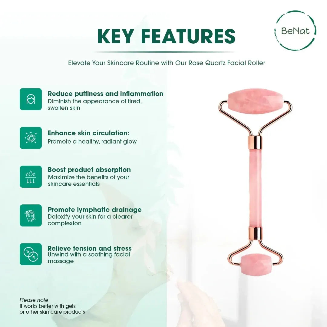 Gamar Atelier Rose Quartz Face Roller